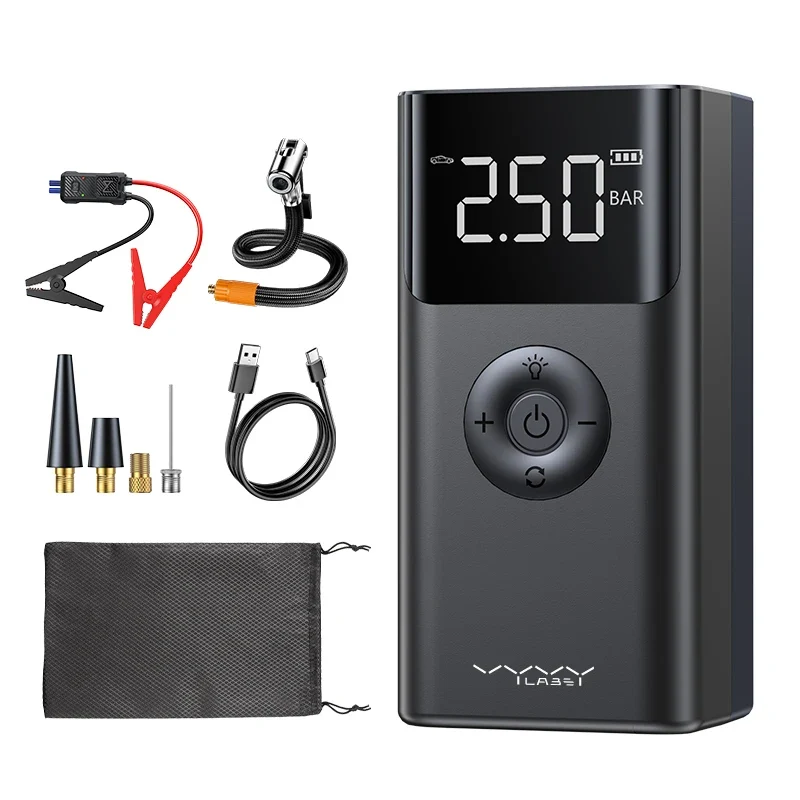 Démarreur de Batterie 4 en 1 600 A avec Compresseur