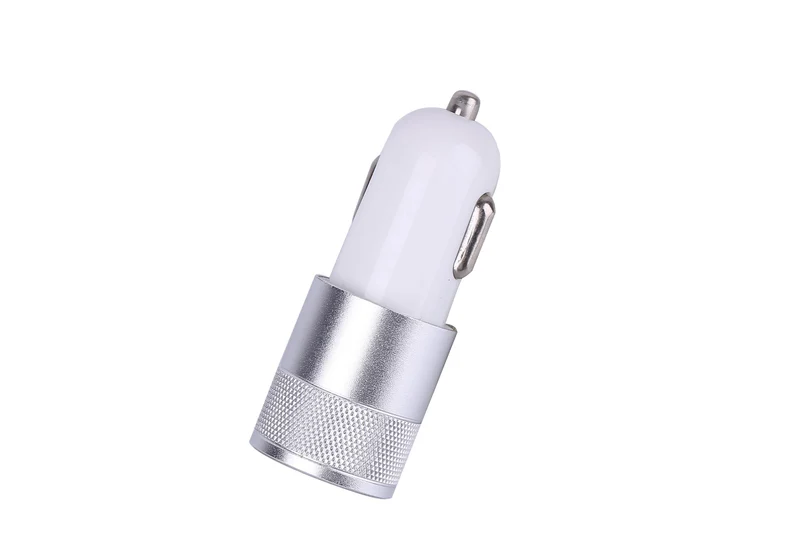 Chargeur Allume Cigare Acier Double Entree USB