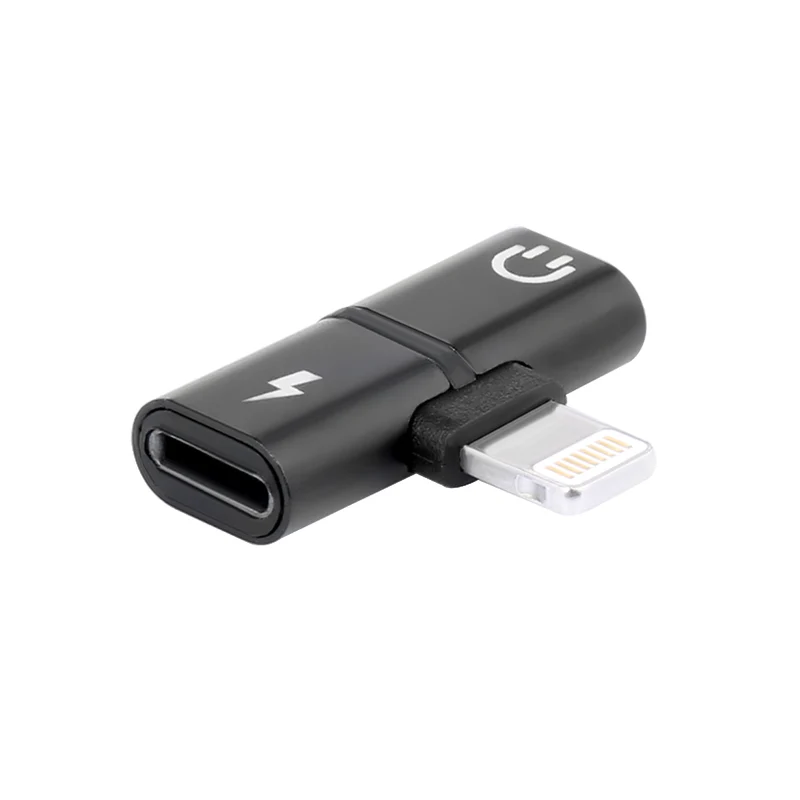Adaptateur Lightning 1 Male et 2 Femelles Ios 11 - Noir