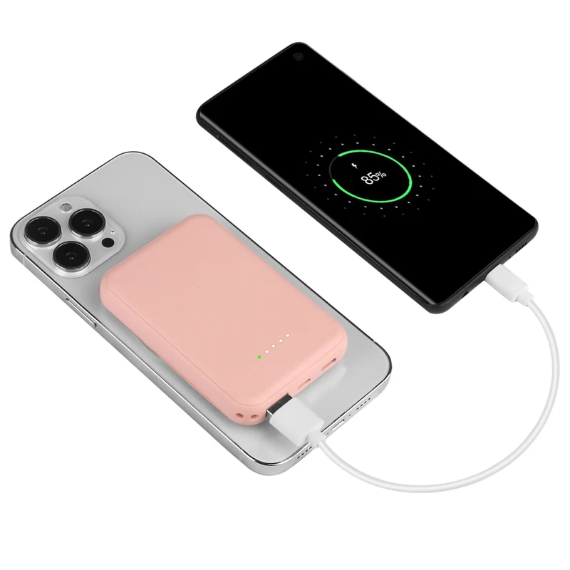 BATTERIE EXTERNE 5000 mAh MAGSAFE - Rose