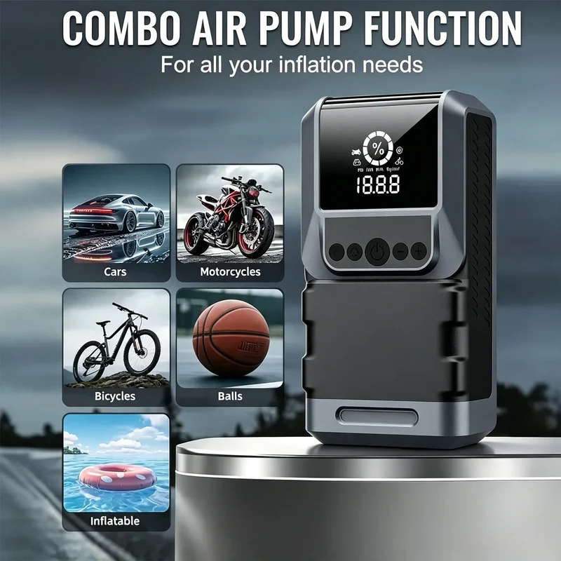 Démarreur de Batterie 5000A 99800 mAh Compresseur 150 PSI