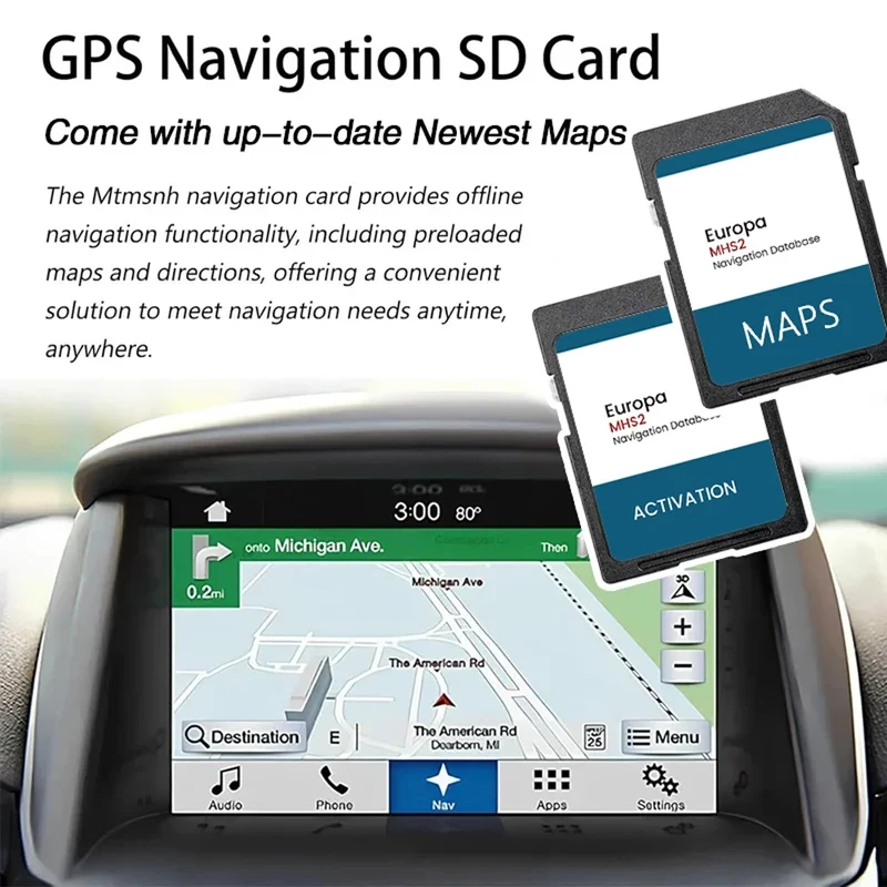 Carte SD Navigation GPS Audi A3 A4 A5 Q5 2015-2020
