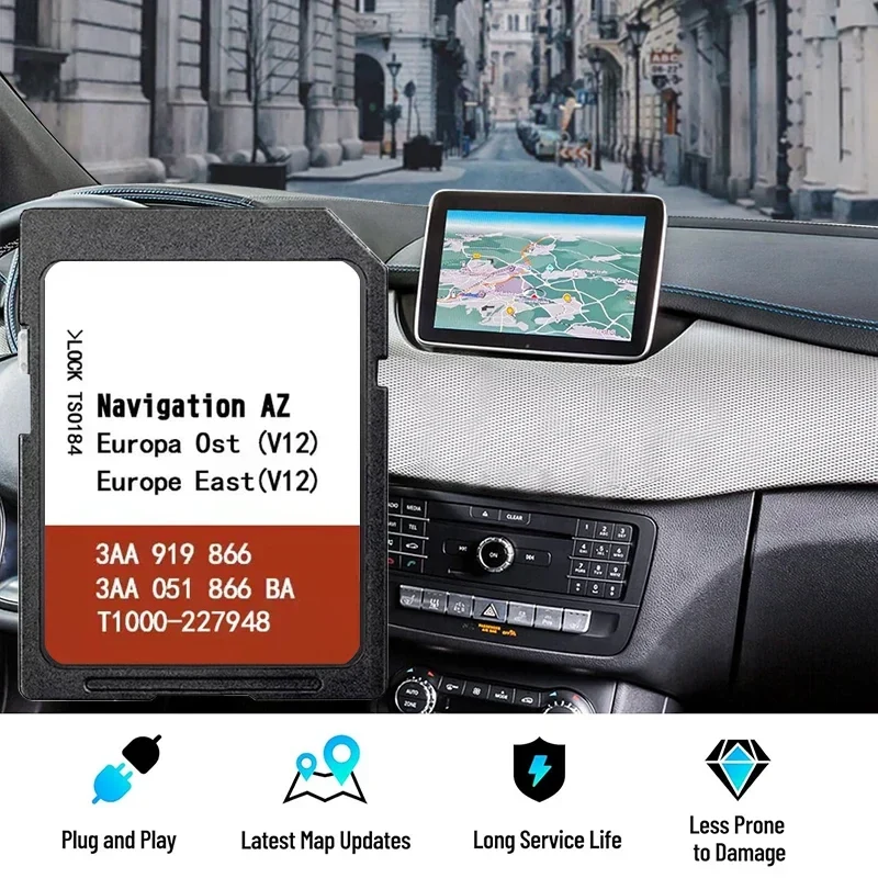 Carte SD GPS RNS 315 VW Seat Skoda Europe de l'Est