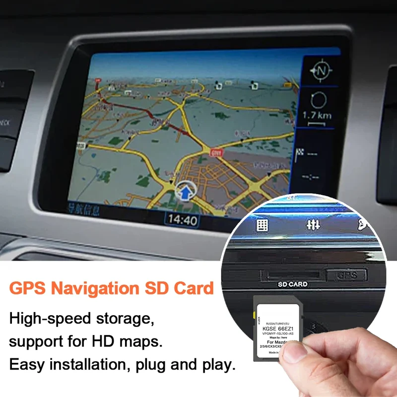 Carte SD Navigation GPS Mazda 3 6 CX-5 Europe 2024