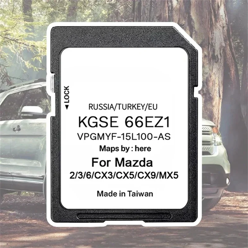 Carte SD Navigation GPS Mazda 3 6 CX-5 Europe 2024