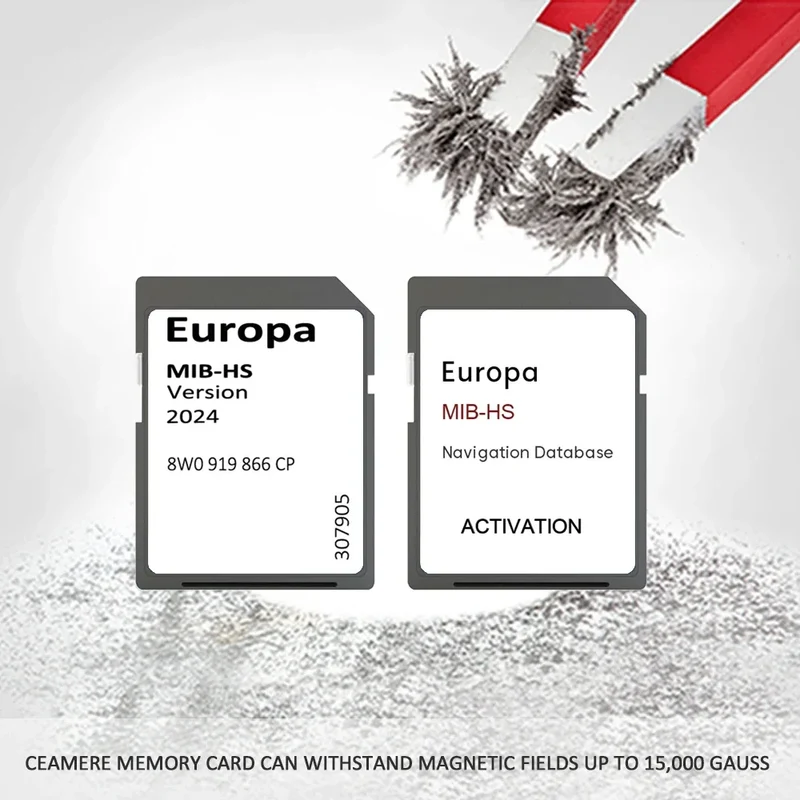 Carte SD Navigation GPS Audi MIB-HS Europe 2024