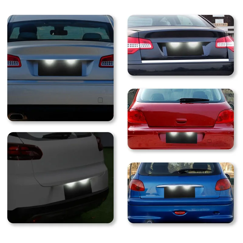 Éclairage de Plaque LED Peugeot 206 207 Citroën C3 C4