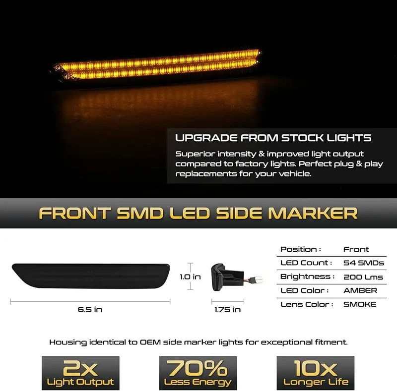 Réflecteurs LED Ford Mustang 2010-2014 Feux Latéraux