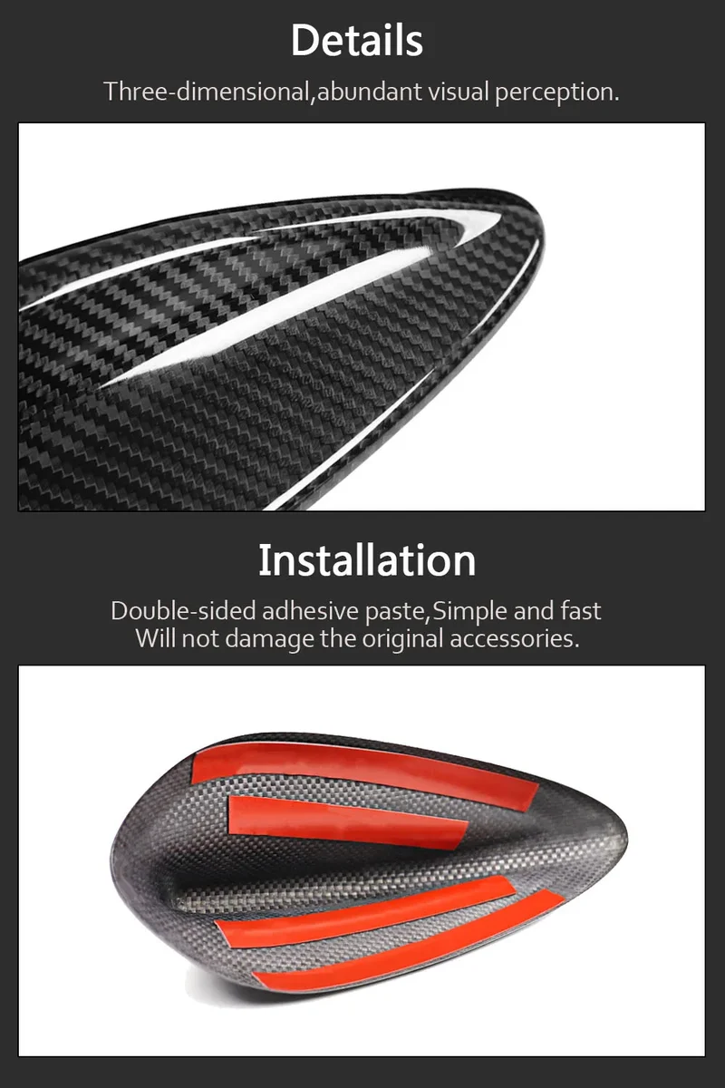 Antenne Shark Fin BMW M2 M3 M4 X1 X3 F22 F30 Carbone