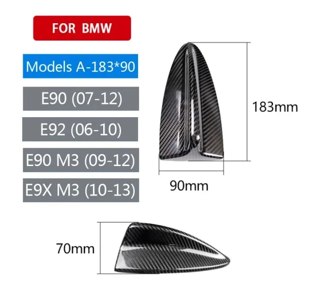 Antenne Shark Fin BMW M2 M3 M4 X1 X3 F22 F30 Carbone