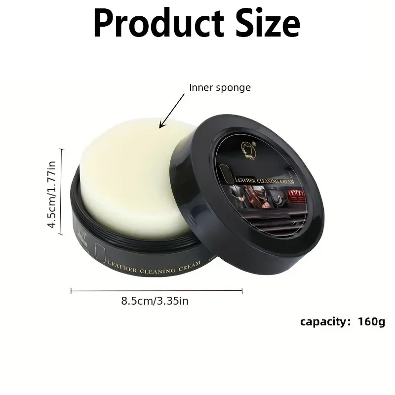 Crème Entretien Cuir Voiture 160g Multifonction