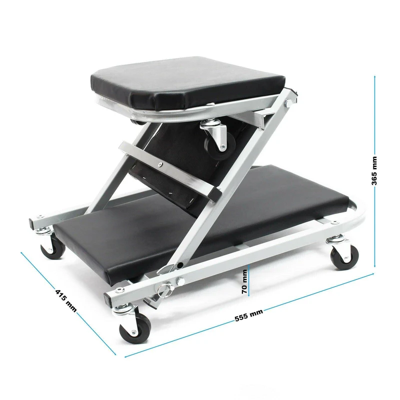 Chariot Visite Mecanicien 2en1 Siege 150kg