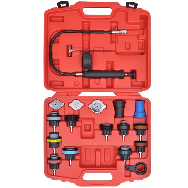 Kit testeur de pression de radiateur 18 pièces 0-35 PSI