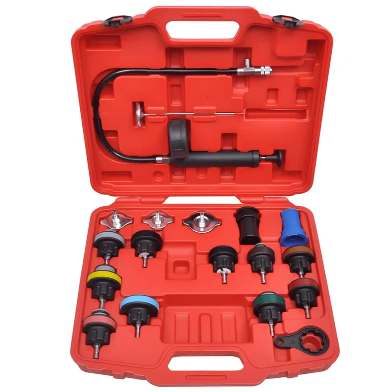 Kit testeur de pression de radiateur 18 pièces 0-35 PSI