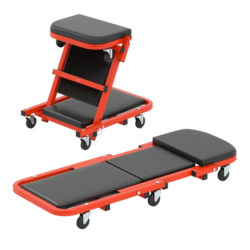 Chariot Visite Pliable 2en1 Tabouret 160kg