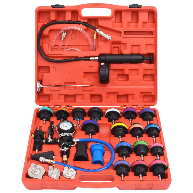 Kit testeur de pression de radiateur 28 pièces en mallette