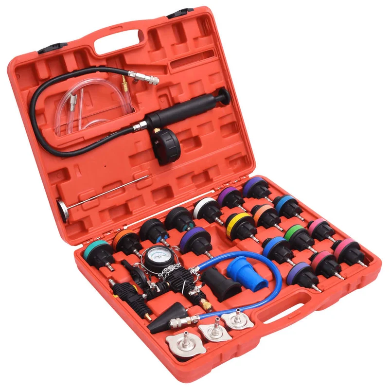 Kit testeur de pression de radiateur 28 pièces en mallette