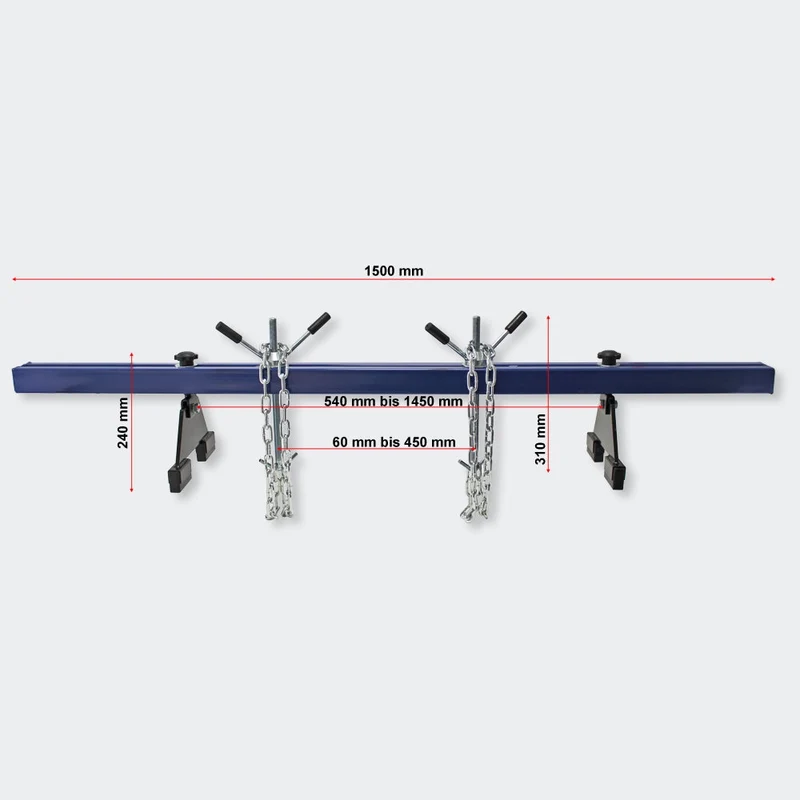 Poutre Support Moteur Atelier 500kg Acier