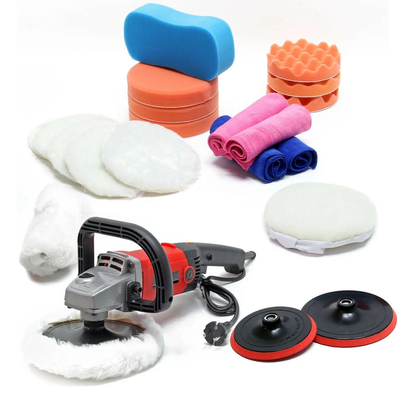Polisseuse voiture 1200 W avec set de 21 pièces