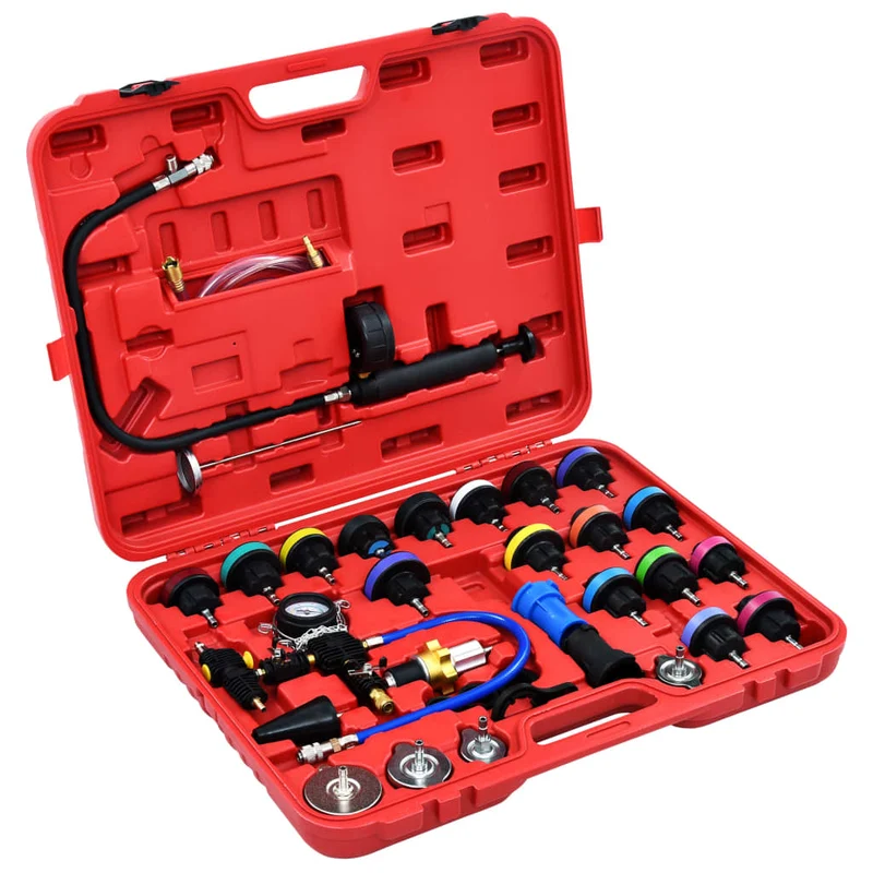 Kit testeur de pression de refroidissement universel 28 pièces