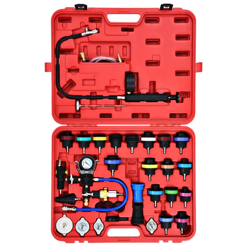 Kit testeur de pression de refroidissement universel 28 pièces