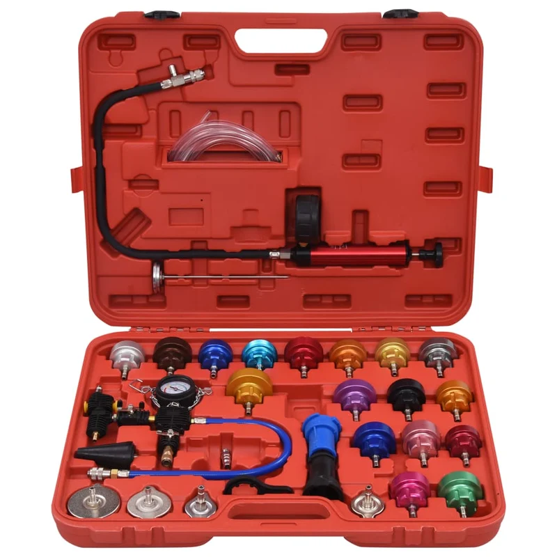 Kit testeur de pression de refroidissement 28 pièces