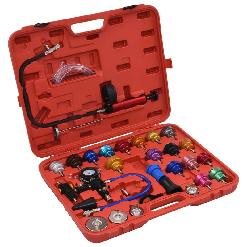 Kit testeur de pression de refroidissement 28 pièces