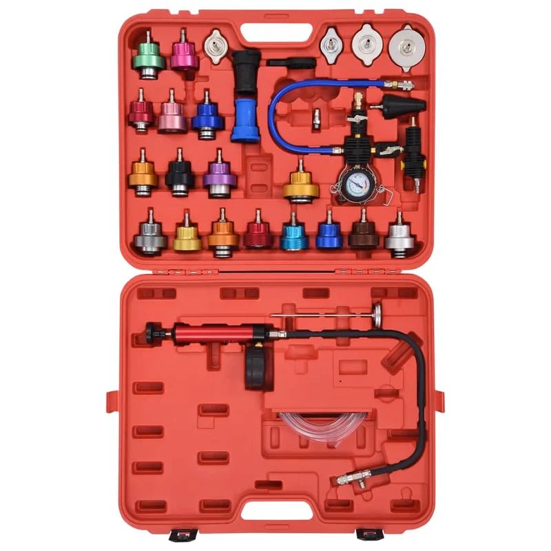 Kit testeur de pression de refroidissement 28 pièces