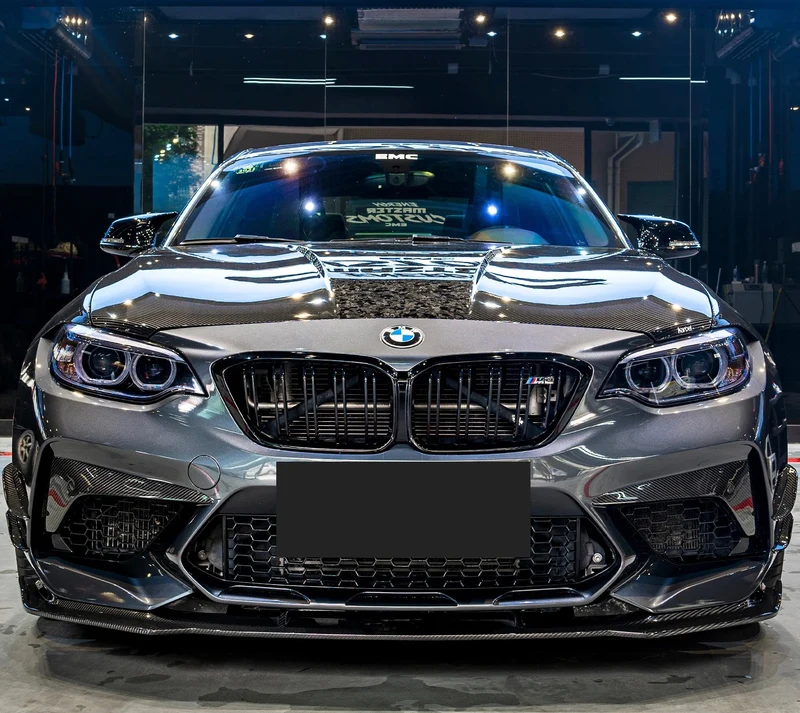 Coins Cadre Feu Brouillard Carbone BMW M2 F87