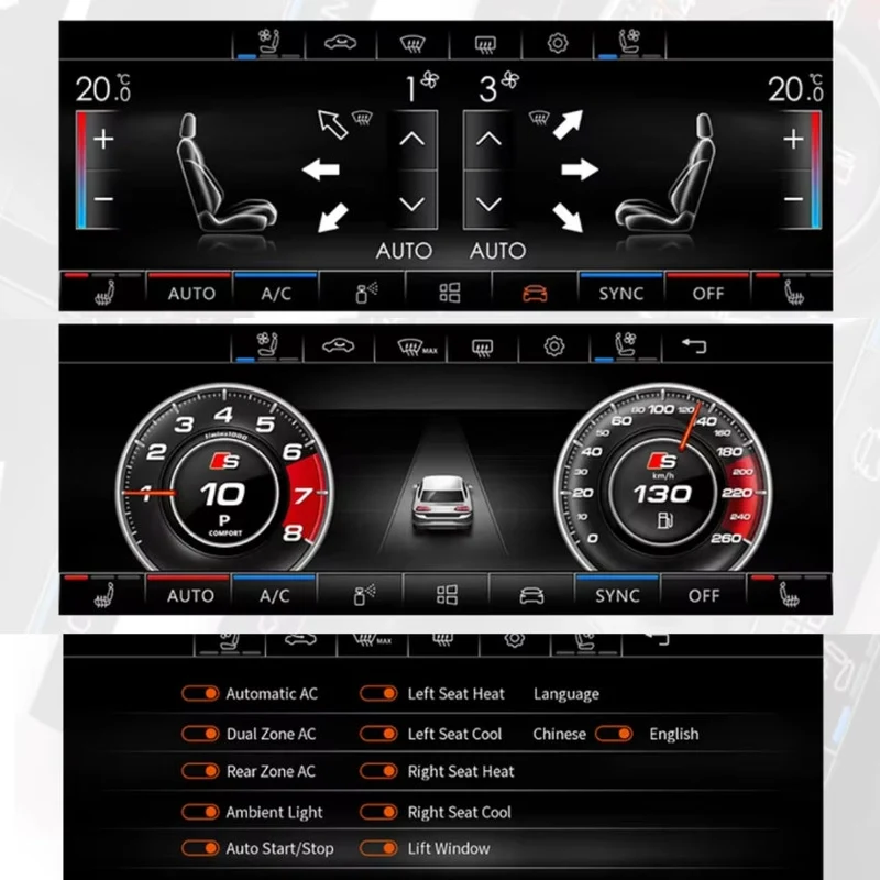 Panneau Climatisation Numerique 6.9 Pouces VW Golf 6 7 Passat