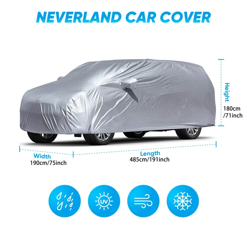 Housse de Protection Voiture Universelle SUV Berline Étanche Anti-UV