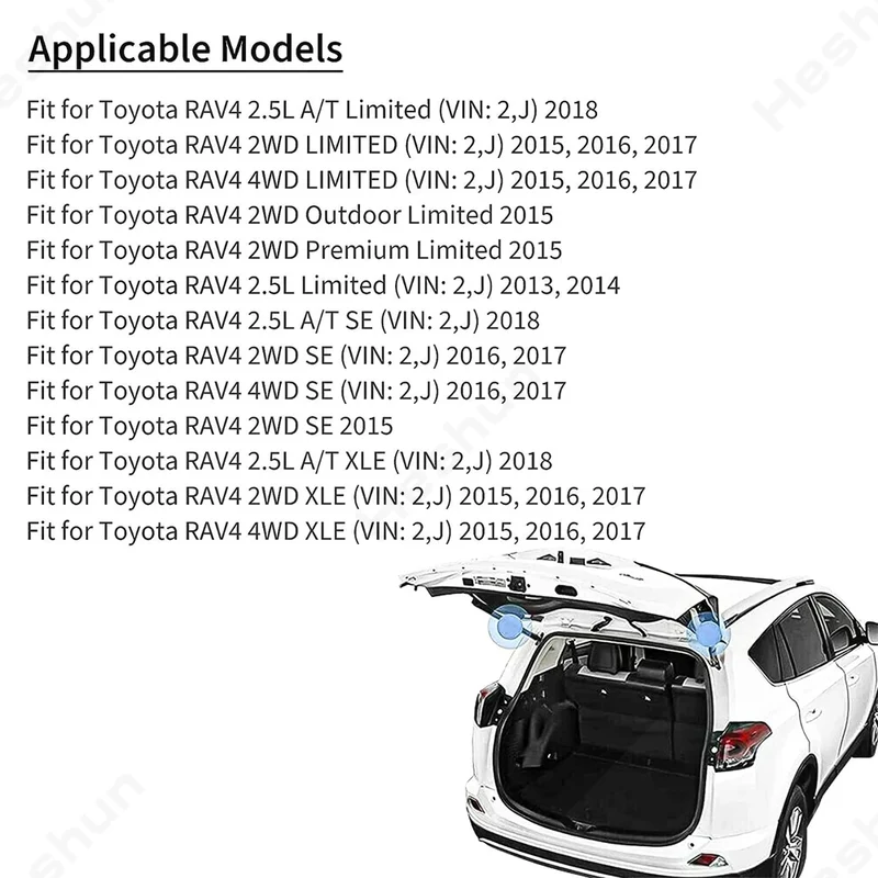 Vérin Électrique de Hayon Toyota RAV4 2013-2018