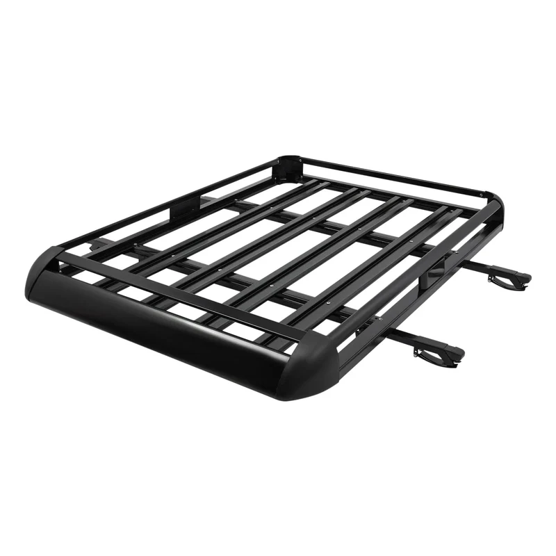 Porte-Bagages de Toit Aluminium Noir 140x100cm