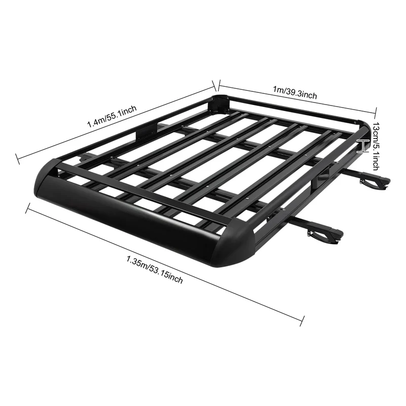 Panier de Toit Universel Aluminium SUV Charge 150 kg