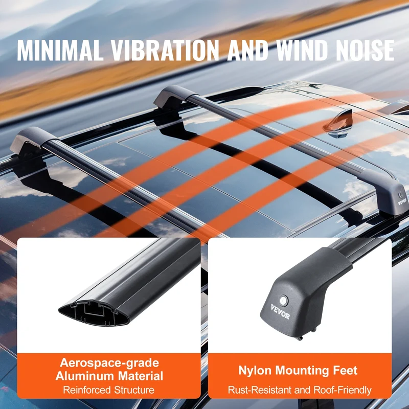 Barres Transversales de Toit Aluminium Universelles Van