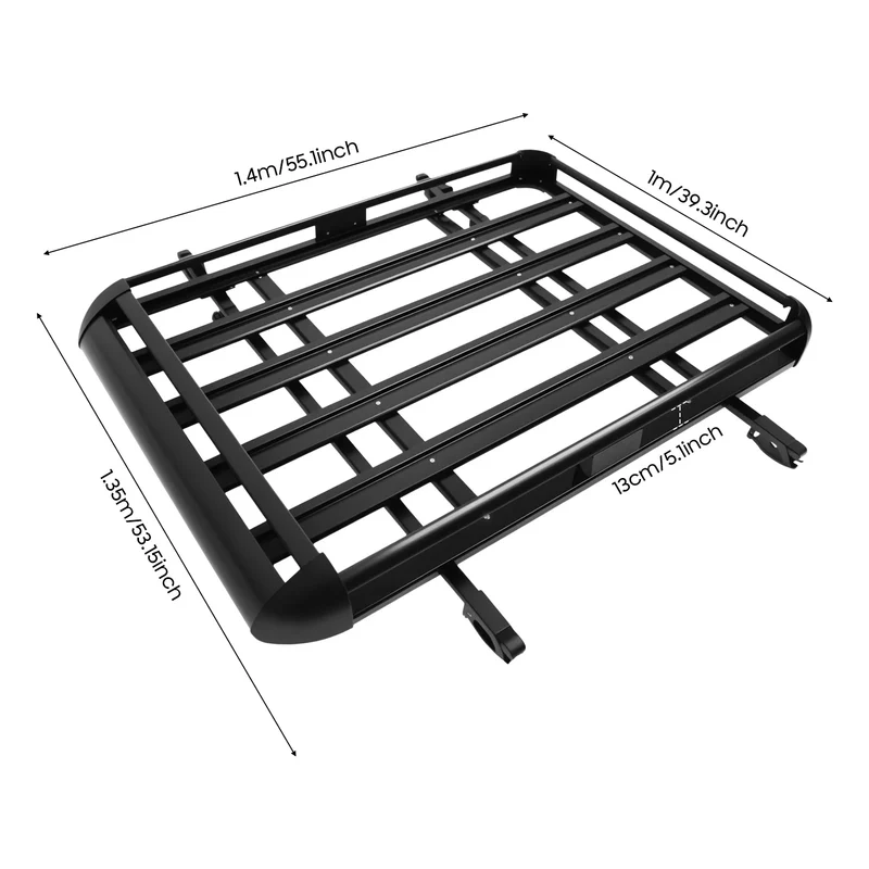 Porte-Bagages de Toit Panier Réglable SUV 150 kg