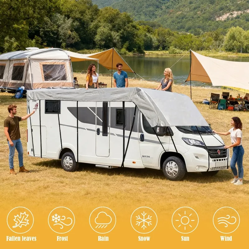 Housse de Protection Camping-Car Anti-UV Coupe-Vent