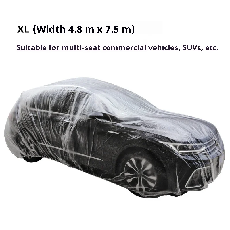 Housse de Protection Voiture Transparente Imperméable Universelle