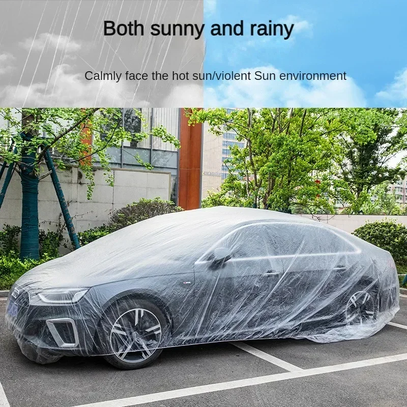Housse de Protection Voiture Jetable Transparente Universelle