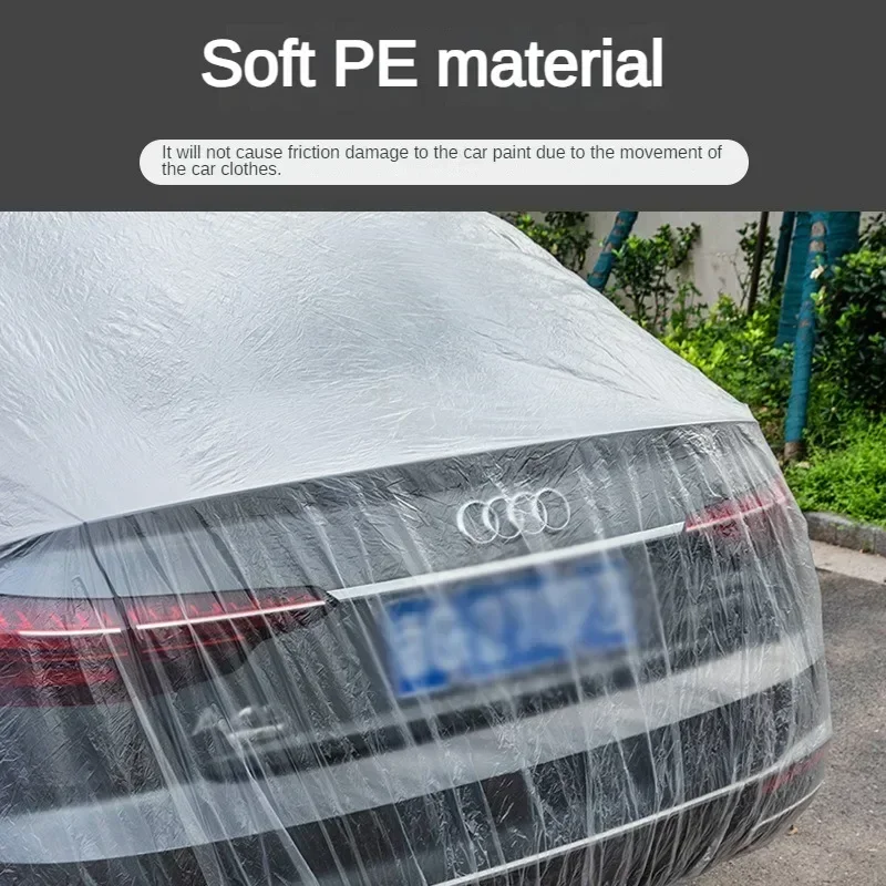 Housse de Protection Voiture Jetable Transparente Universelle
