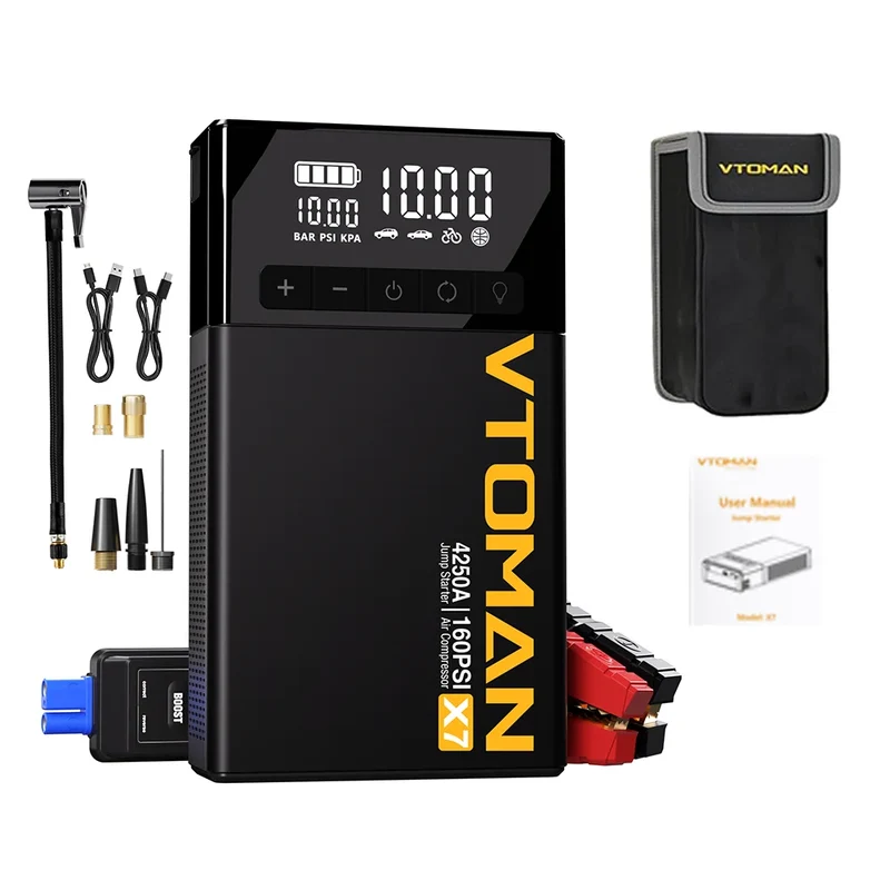 Démarreur de Batterie Voiture 4 en 1 4250A
