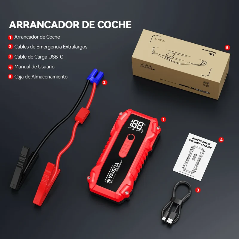 Booster de Batterie Démarreur de Secours 7000A 12V