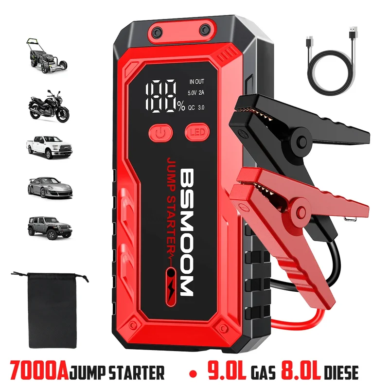Booster de Batterie Démarreur de Secours 7000A 12V