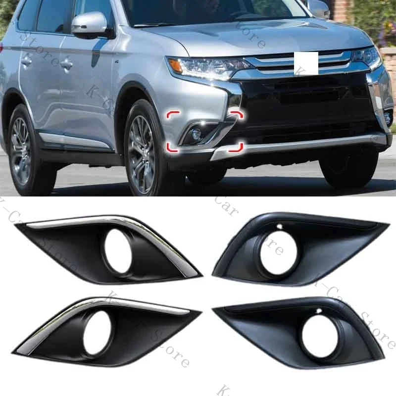 Cadre Chromé Contour de Feu Avant Mitsubishi Outlander 2016-2021