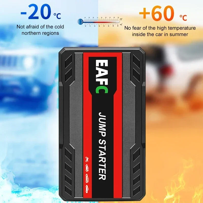 Booster de Batterie Démarreur de Secours 600A 12V avec Lampe LED