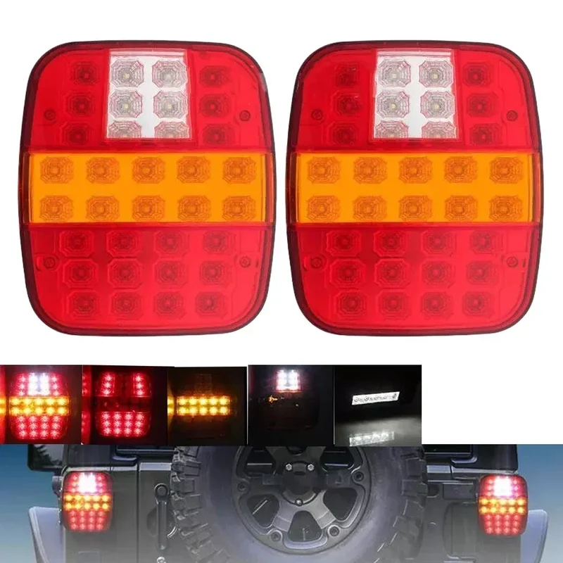 Feu LED Multifonction Plaque Immatriculation 12V 24V Remorque