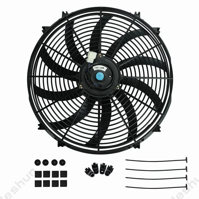 Ventilateur Climatisation Voiture Universel 12V 16''