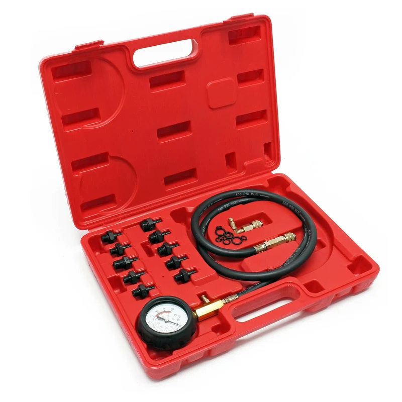 Kit testeur de pression d'huile moteur 12 pièces