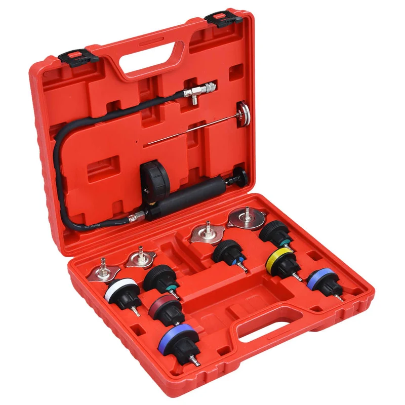 Kit testeur de pression de radiateur universel 14 pièces