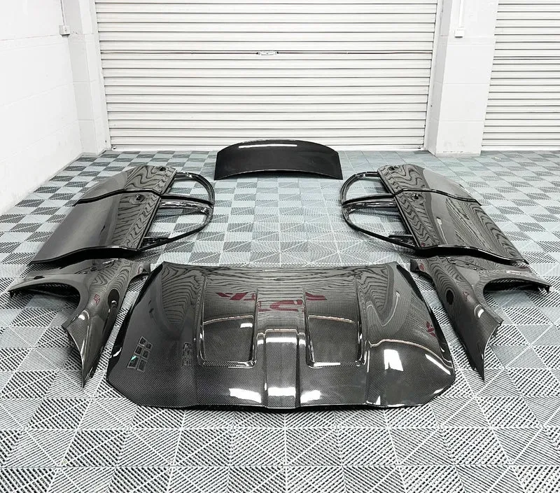 Portes en fibre de carbone BMW M3 G80 allégées 4 pièces